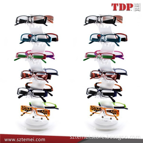 Revolving Acrylic 12 PC Eyewear Displays Shelf, Acrylic Sunglasses Display Racks